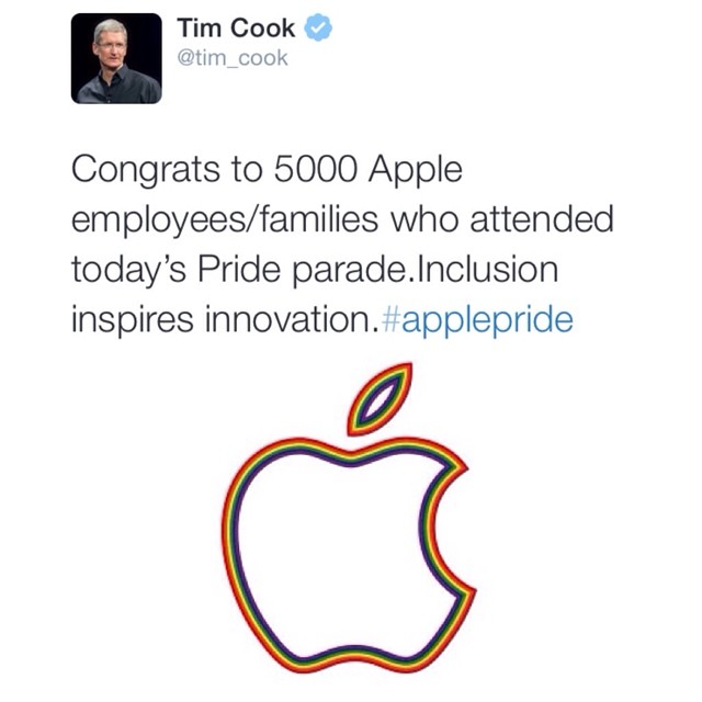 Tim Cook and the SF Gay Pride Parade